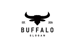 livestock animal buffalo logo simple, a Branding & Logo Template by Maylianaw28