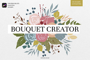 SALE! BOUQUET CREATOR For Procreate