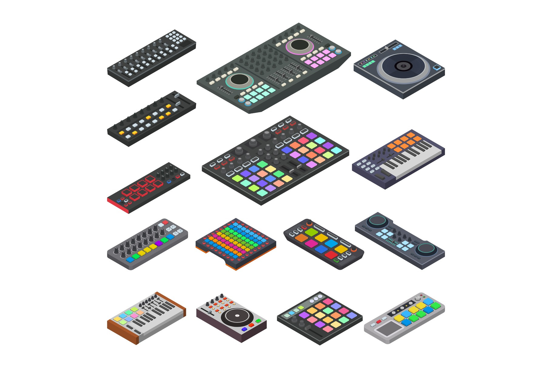Midi Keyboard Vector Audio Sound by Kitvector | Creative Market