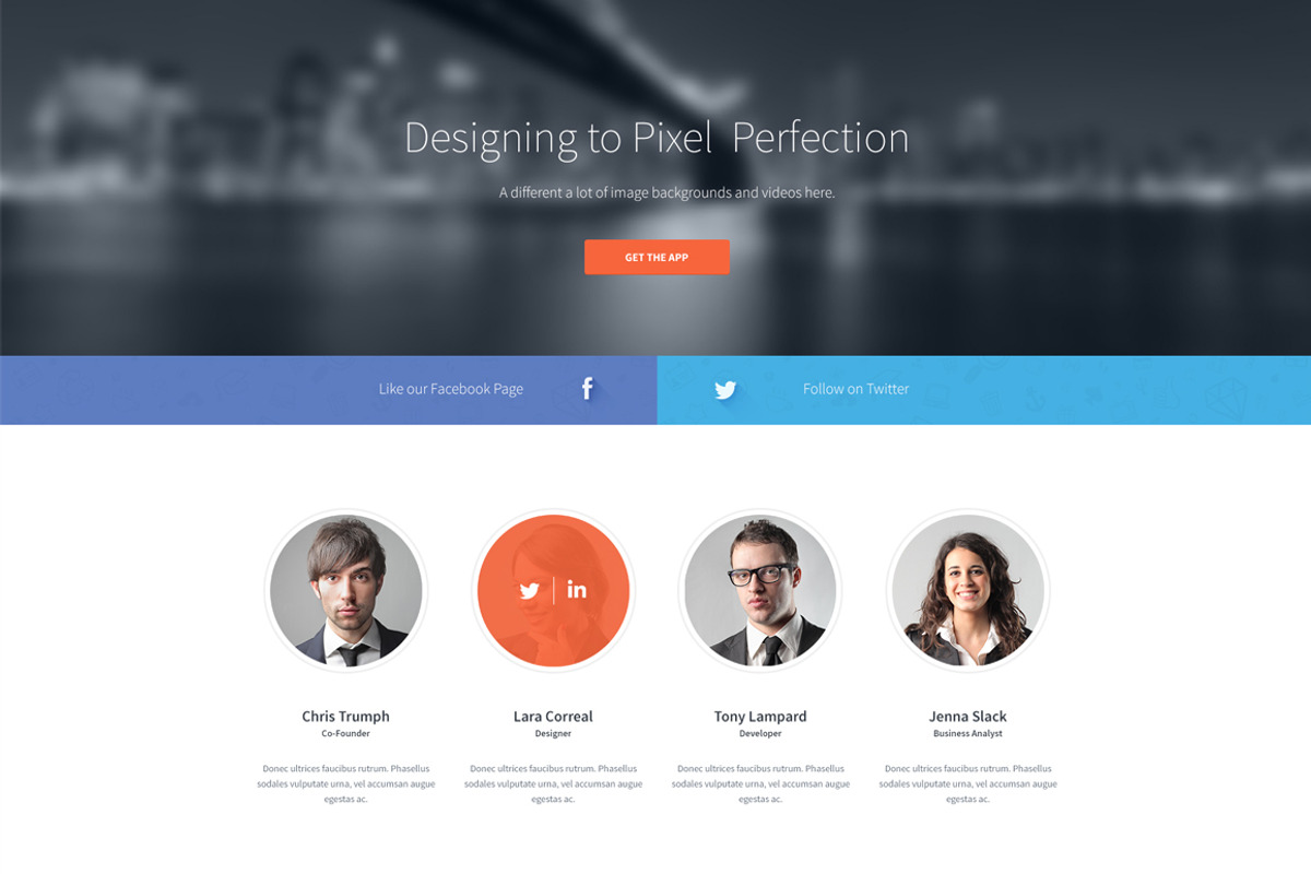Website Landing Page PSD, a Templates & Theme by vog (Photo 4 of 5)