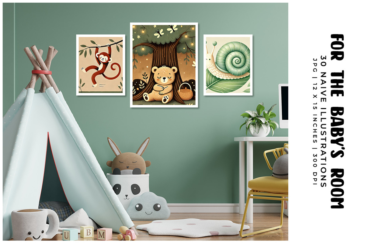For the Baby's Room, a Decorative Illustration by Digital Art Creations (Photo 8 of 10)