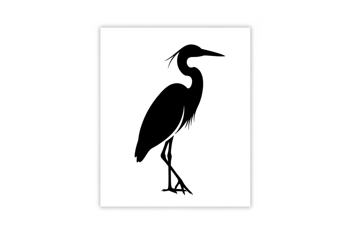 50 Heron Crane Silhouette Bundle, an Illustration by Amazin_art (Photo 8 of 39)