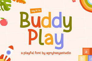 Buddy Play - A Playful Display Font