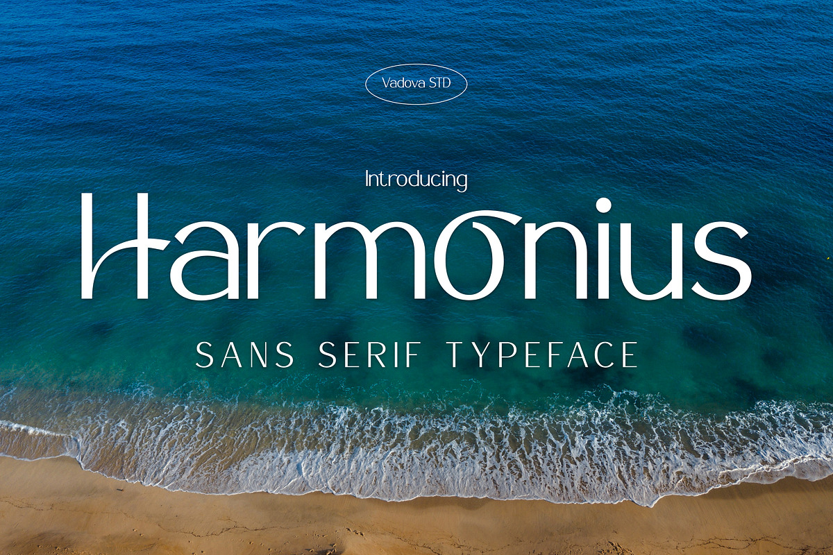 Harmonius Sans Serif Typeface Font, a Sans Serif Font by Vadovastd (Photo 1 of 9)