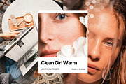 Clean Girl Warm Lightroom Presets, a Preset Add-On by PixaSquare (Thumbnail 1 of 10)