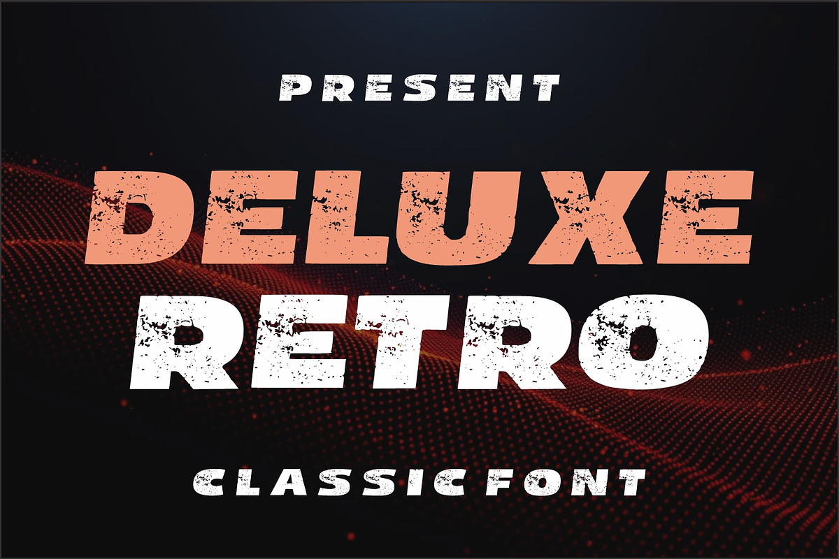 Deluxe Retro, a Font by Limited.studio (Photo 1 of 6)