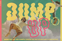 Jump Up | Wavy Groovy Font Duo