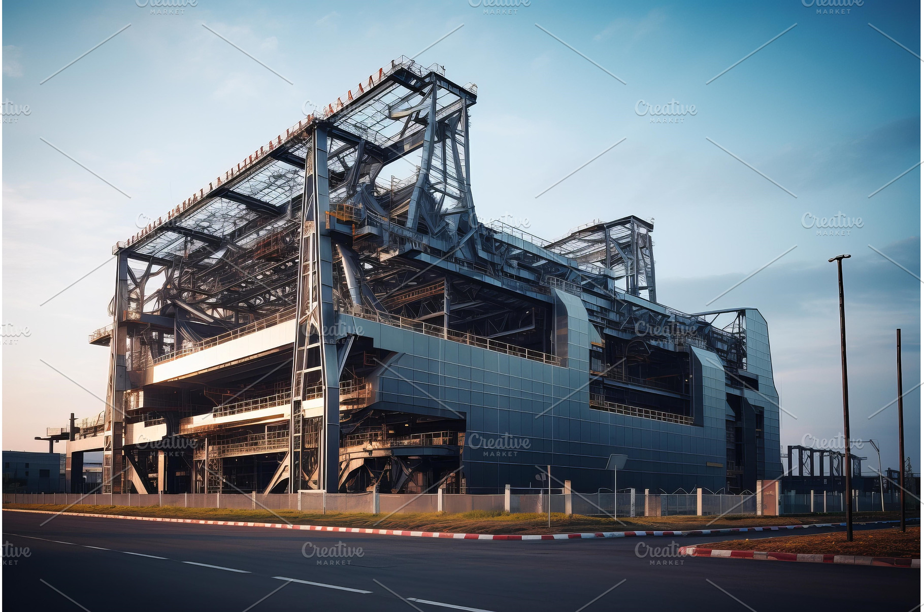 Industrial Steel construction, an Industrial Photo by Ylivdesign