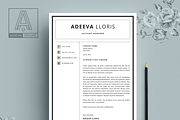 Simple Resume Template Loris, a Resume Template by AdeevaResume (Thumbnail 4 of 4)