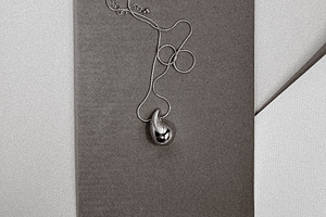 Elegant silver pendant necklace, a Beauty & Fashion Photo by Edalin's Store