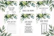 Green leaves baby shower Games, a Presentation Template by CELEBRATE LIFE (Thumbnail 4 of 7)