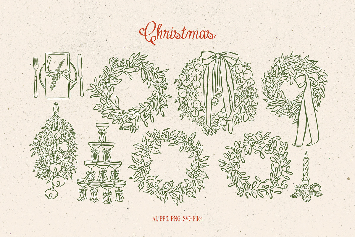 Whimsical Christmas Illustrations, an Object Graphic by DesignThatMatters (Photo 13 of 16)