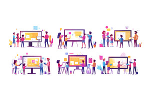 Cartoon design team. Creativity man, a Technology Illustration by Stock-Smart-Start