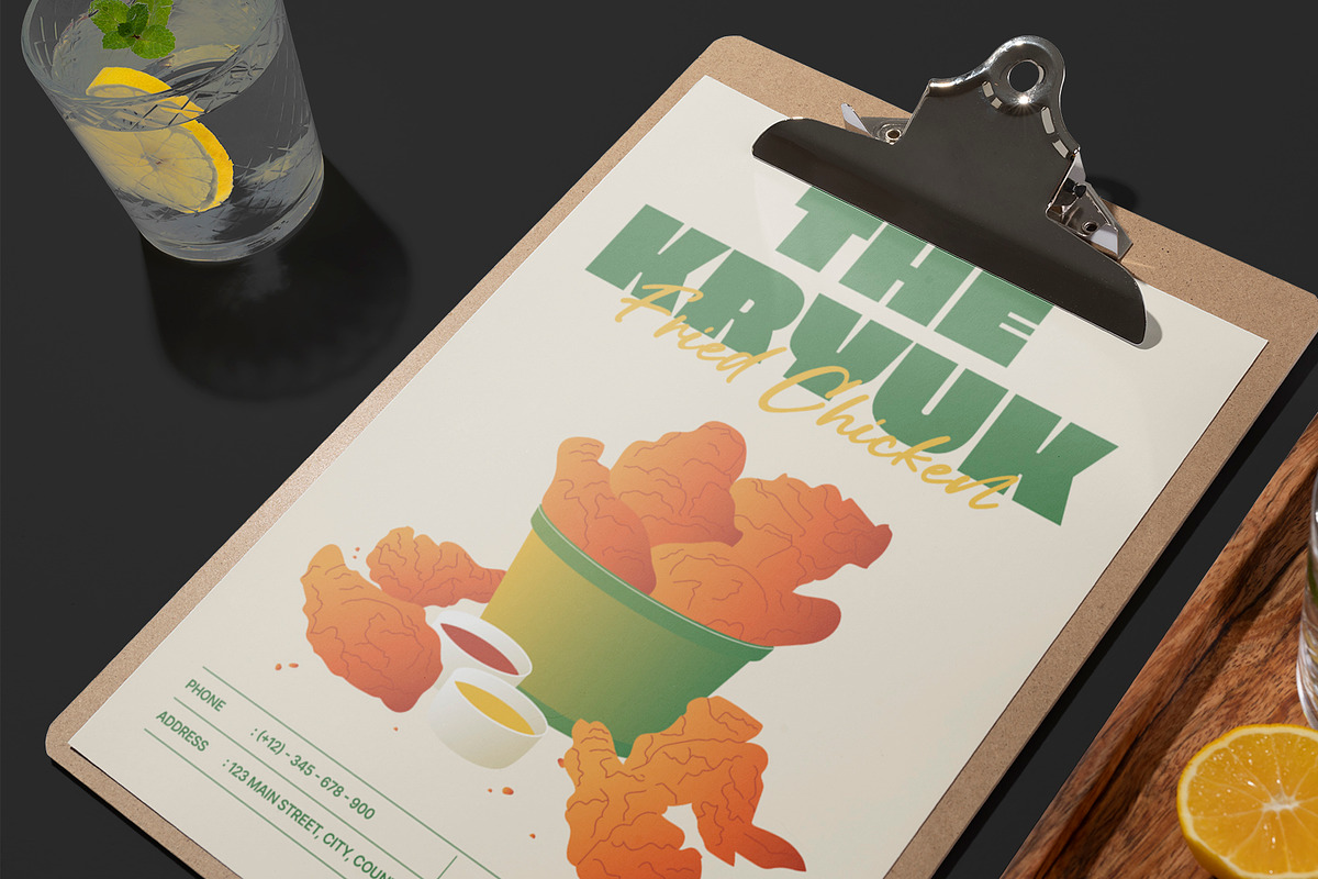 Modern Fried Chicken Menu preview 2