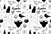 Halloween posters, cards, seamless, a Decorative Illustration by Good Studio (Thumbnail 10 of 17)