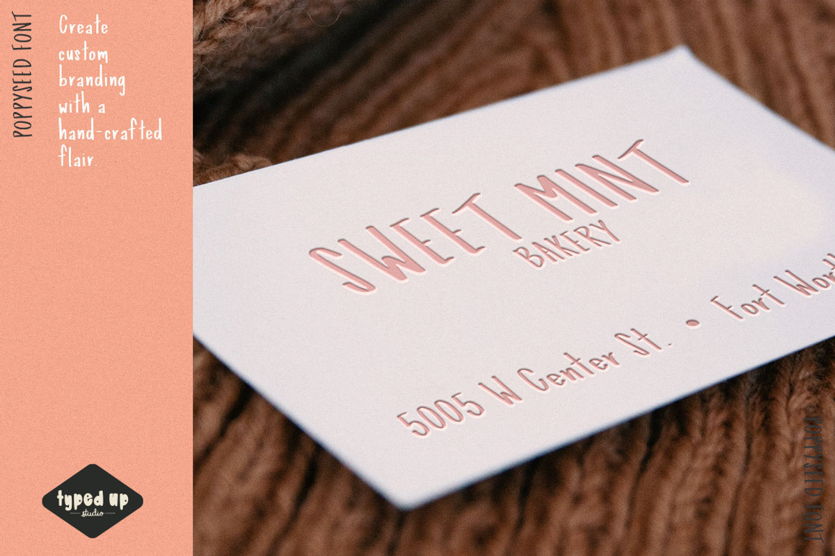Poppyseed | Handwritten Sans Font, a Sans Serif Font by Typed Up Studio (Photo 5 of 12)