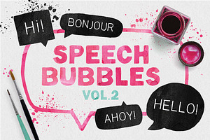 Speech bubble collection + splashes