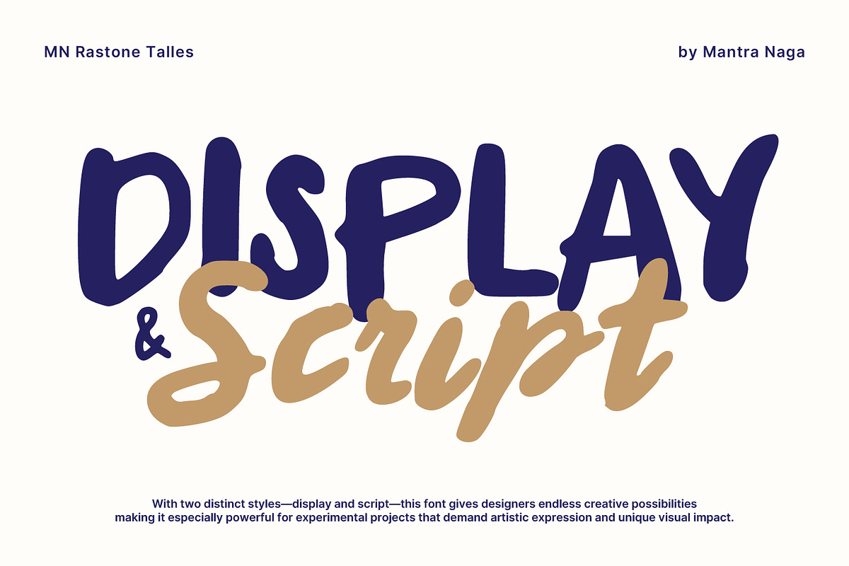 MN Rastone Talles - Font Duo, a Handwritten Font by Mantra Naga (Photo 11 of 17)