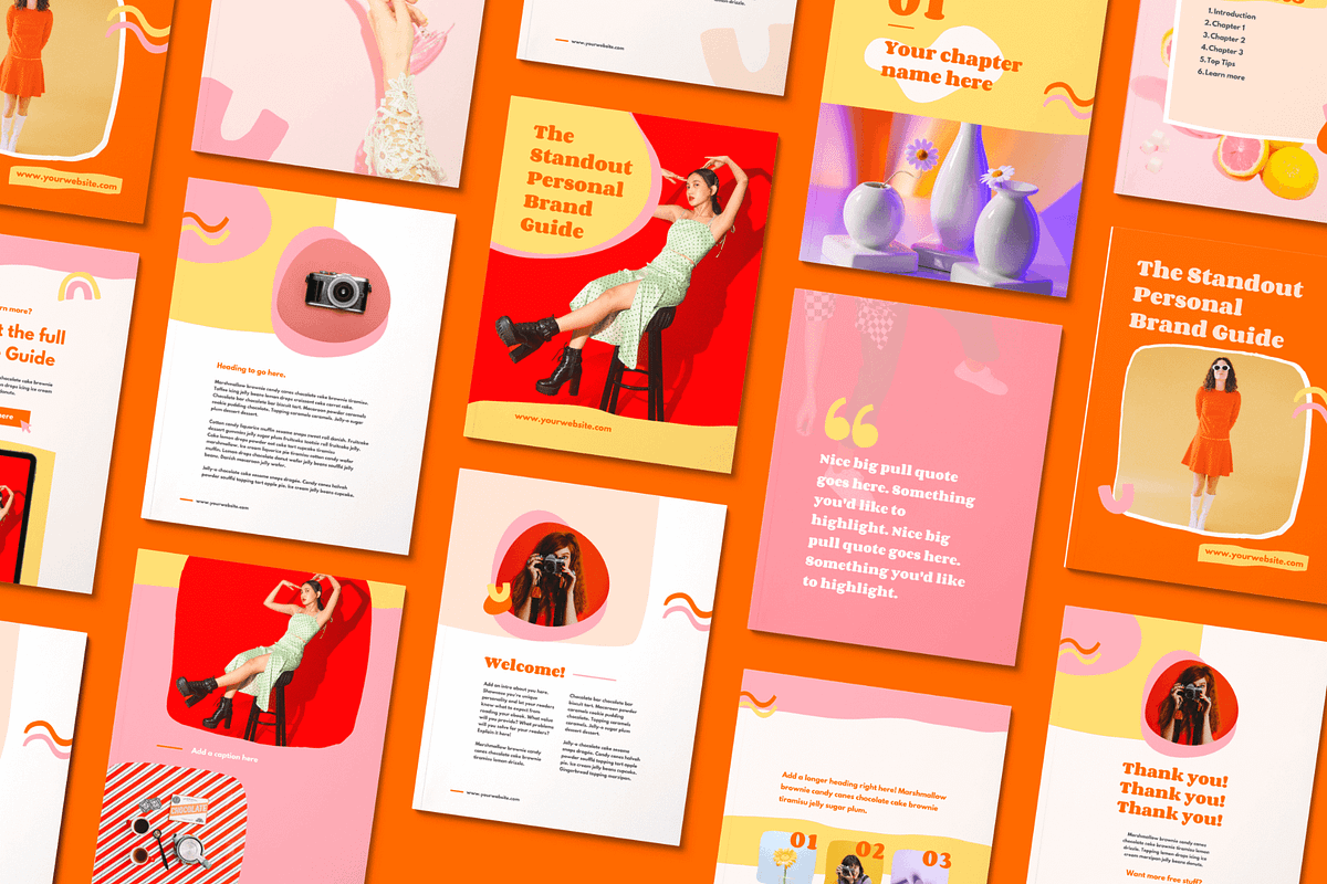 Bold & badass | Colorful Canva Ebook, a Magazine Template by Kurly Creative (Photo 10 of 12)