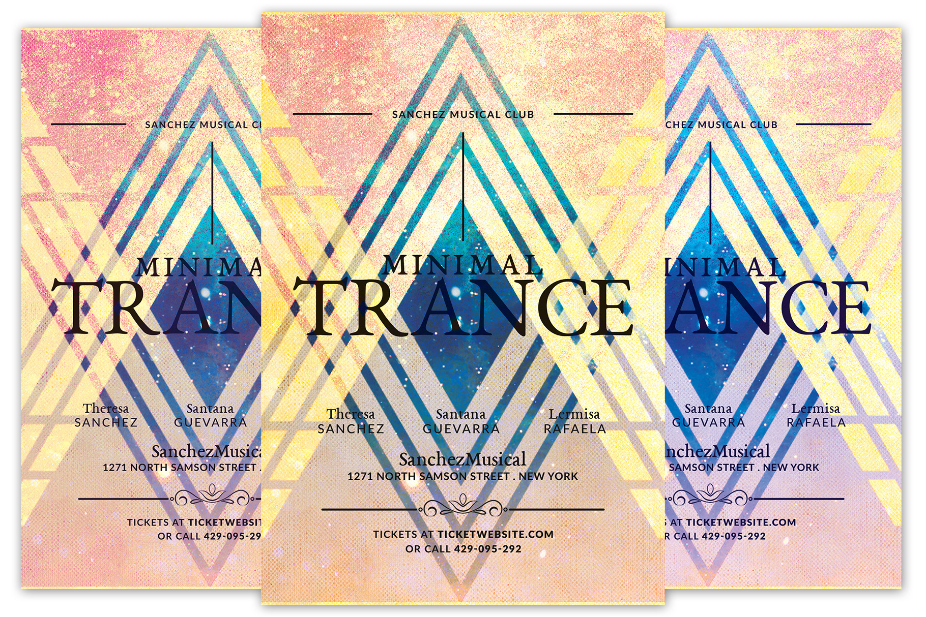 Minimal Trance Flyer, a Flyer Template by KiraYamato Design Studio