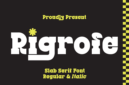 Rigrofe - Slab Serif Font