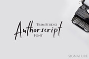 Authortscript Easy Handwritten Font, a Font by TrimStudio (Thumbnail 1 of 8)