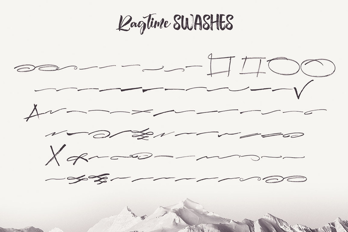 Ragtime - Brush Font Duo preview 7