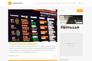 Cryptocurrency WordPress Theme