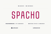 Spacho Font Family (44 Fonts), a Font by alpercakici (Thumbnail 18 of 18)