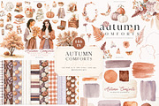 Autumn Comforts Collection, a Seasonal Illustration by PeDe Designs (Thumbnail 1 of 20)