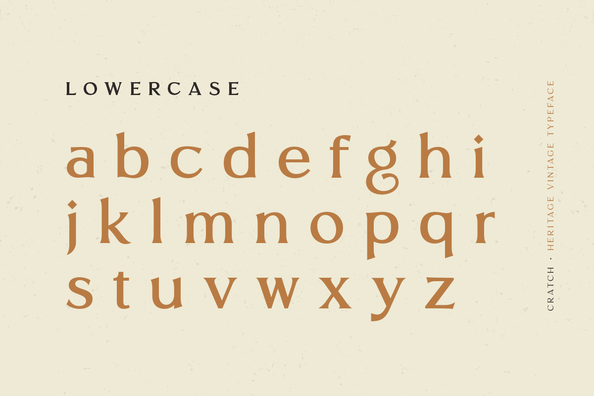 CRATCH - Heritage Vintage Typeface, a Serif Font by Sensatype (Photo 18 of 23)