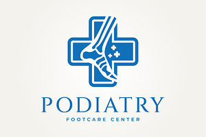 minimalist ankle foot podiatry logo, a Branding & Logo Template by Blazybone