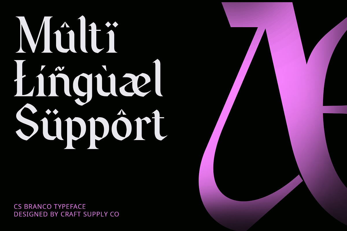 CS Branco – Gothic Font, a Blackletter Font by Craft Supply Co. (Photo 3 of 8)