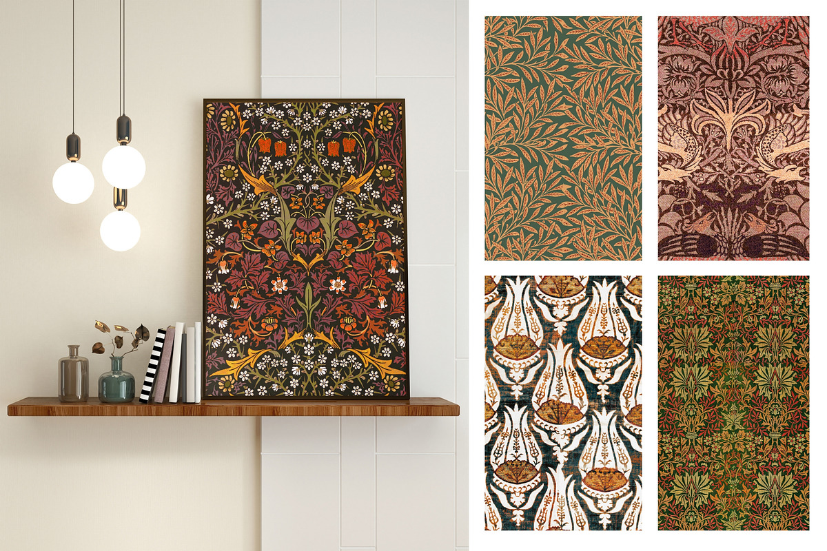 William Morris Vintage Pattern 6, a Graphic by ARTOZEN DIGITAL (Photo 6 of 10)