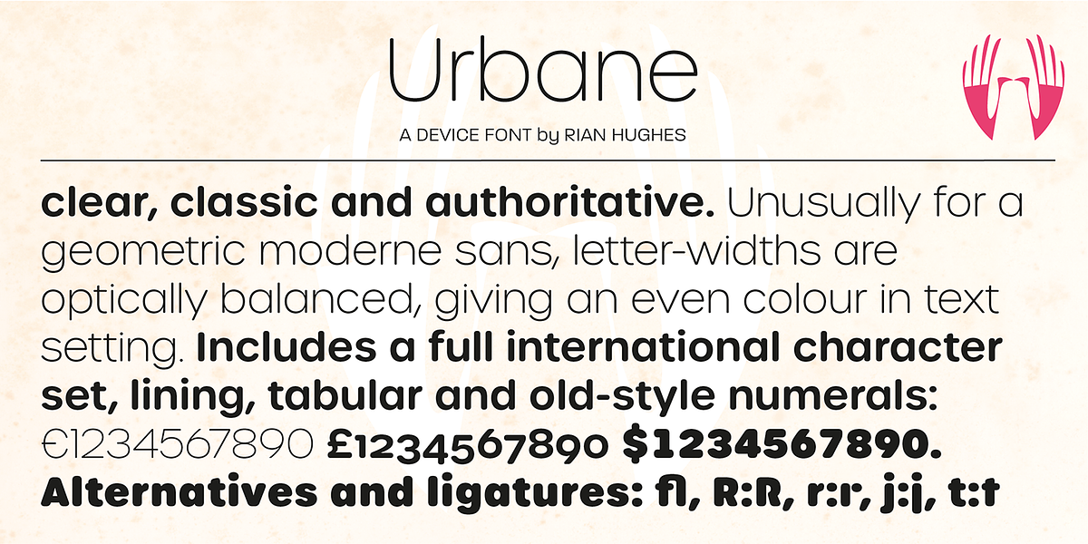Urbane Rounded, a Sans Serif Font by Device (Photo 5 of 6)