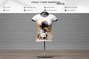 Female T-Shirt Mannequin Mock-Up, an Advertising Mockup by MassDream (Thumbnail 1 of 12)