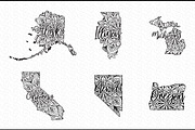 US States Map Bundle, a Graphic by CraftlabSVG (Thumbnail 2 of 12)