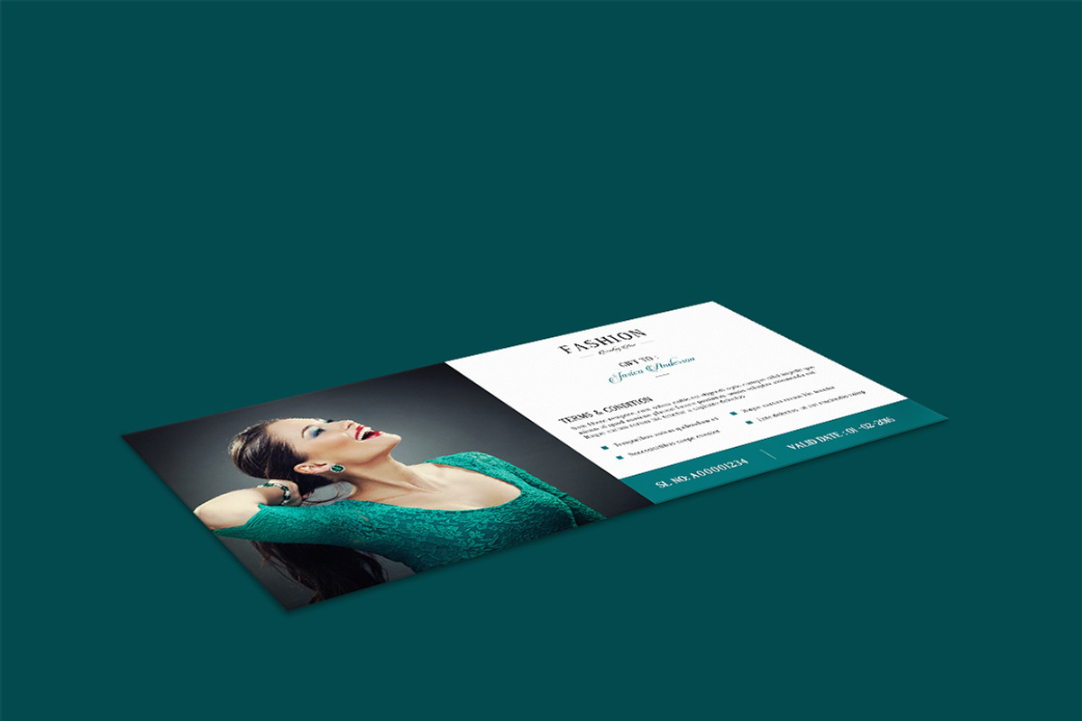 Fashion Gift Voucher, a Card Template by SmmrDesign (Photo 4 of 4)