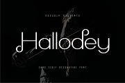 Hallodey Font, a Sans Serif Font by ponuppo (Thumbnail 1 of 5)
