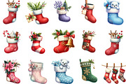 Christmas Stocking Sublimation, an Illustration by Designking (Thumbnail 2 of 5)