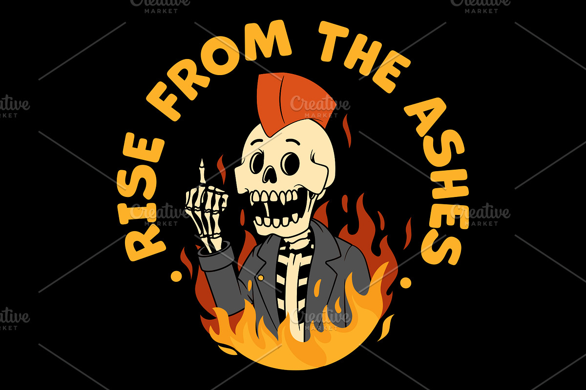 Rise From The Ashes!, a Decorative Illustration by pedrors