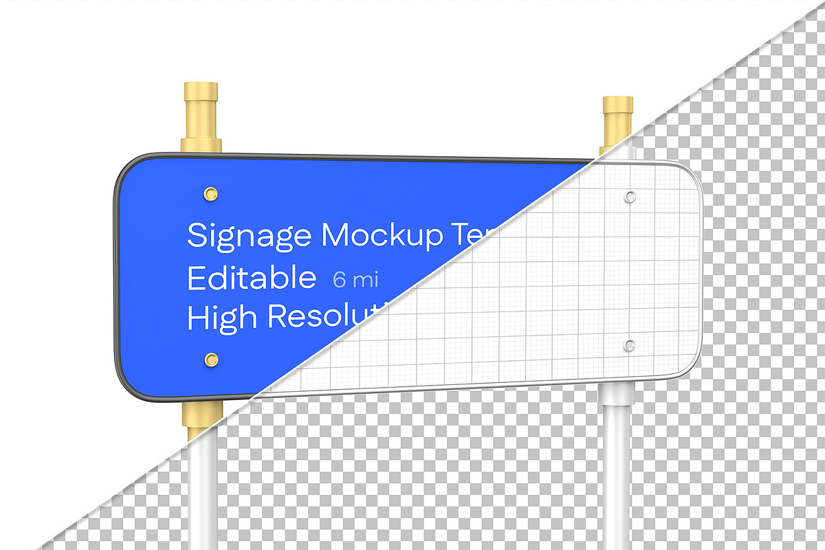 Editable Signage Mockup Template, a Product Mockup by graphypix (Photo 3 of 4)