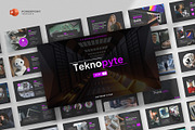 Digital Technology Powerpoint, a Presentation Template by fluffstudio (Thumbnail 1 of 5)