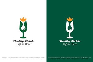 Healthy Drink Fresh Logo Design Icon, a Branding & Logo Template by Morvana Crew
