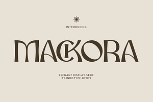 Mackora - Elegant Display Serif Font, a Serif Font by Indotype Foundry