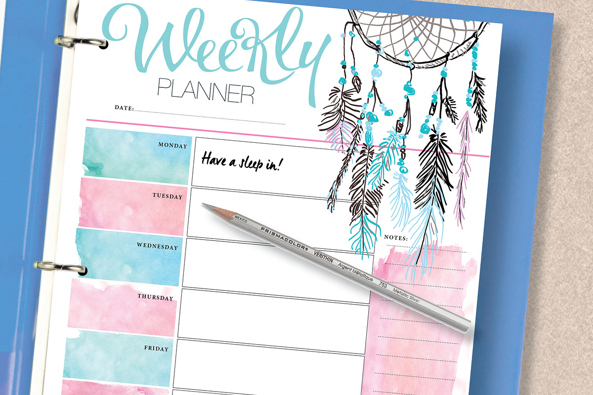 Dream Catcher Printable A4 & A5, a Stationery Template by Stick with Sam (Photo 3 of 3)
