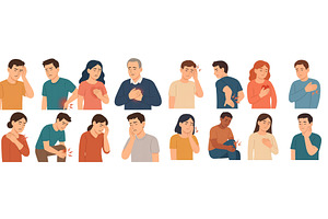 Illustration of various emotional, an Illustration by ZinetroN