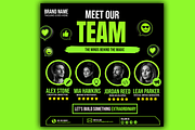 Meet The Team Poster Template, a Social Media Template by microtasker (Thumbnail 1 of 2)