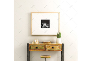 Poster Mockup Reclaimed Wood