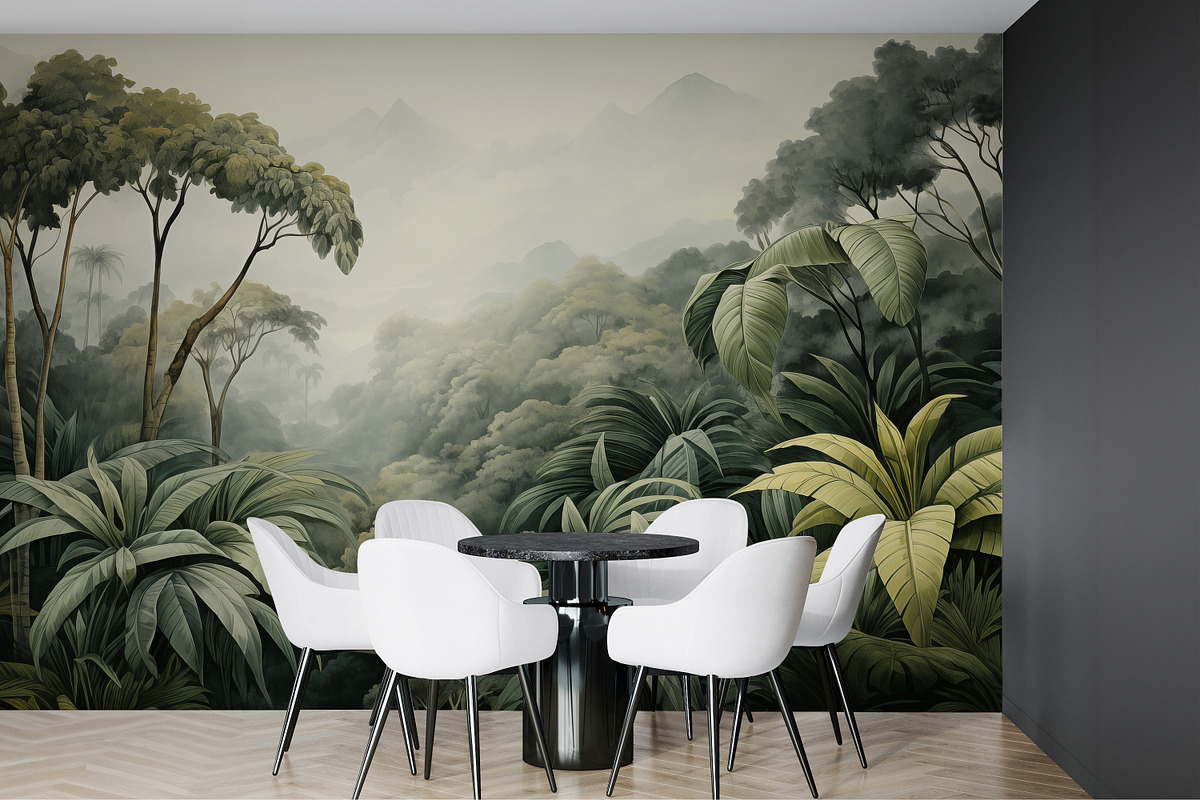 Tropical Plants Landscape Wallpaper, a Wallpaper Graphic by Muzi pear studio (Photo 6 of 12)